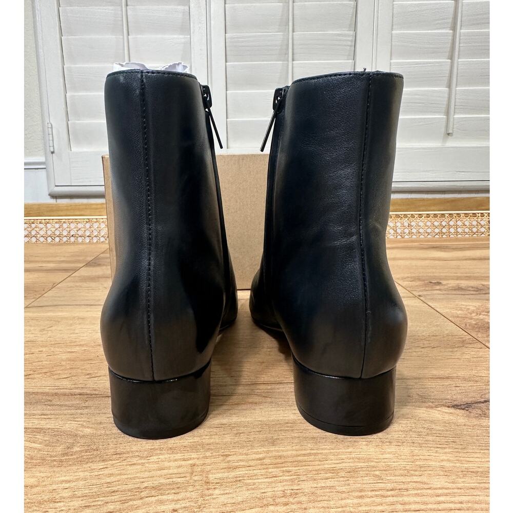 Veronica Beard Womens Cecile Leather Booties Black Size 8 NWOB Classic Versatile - Picture 11 of 16